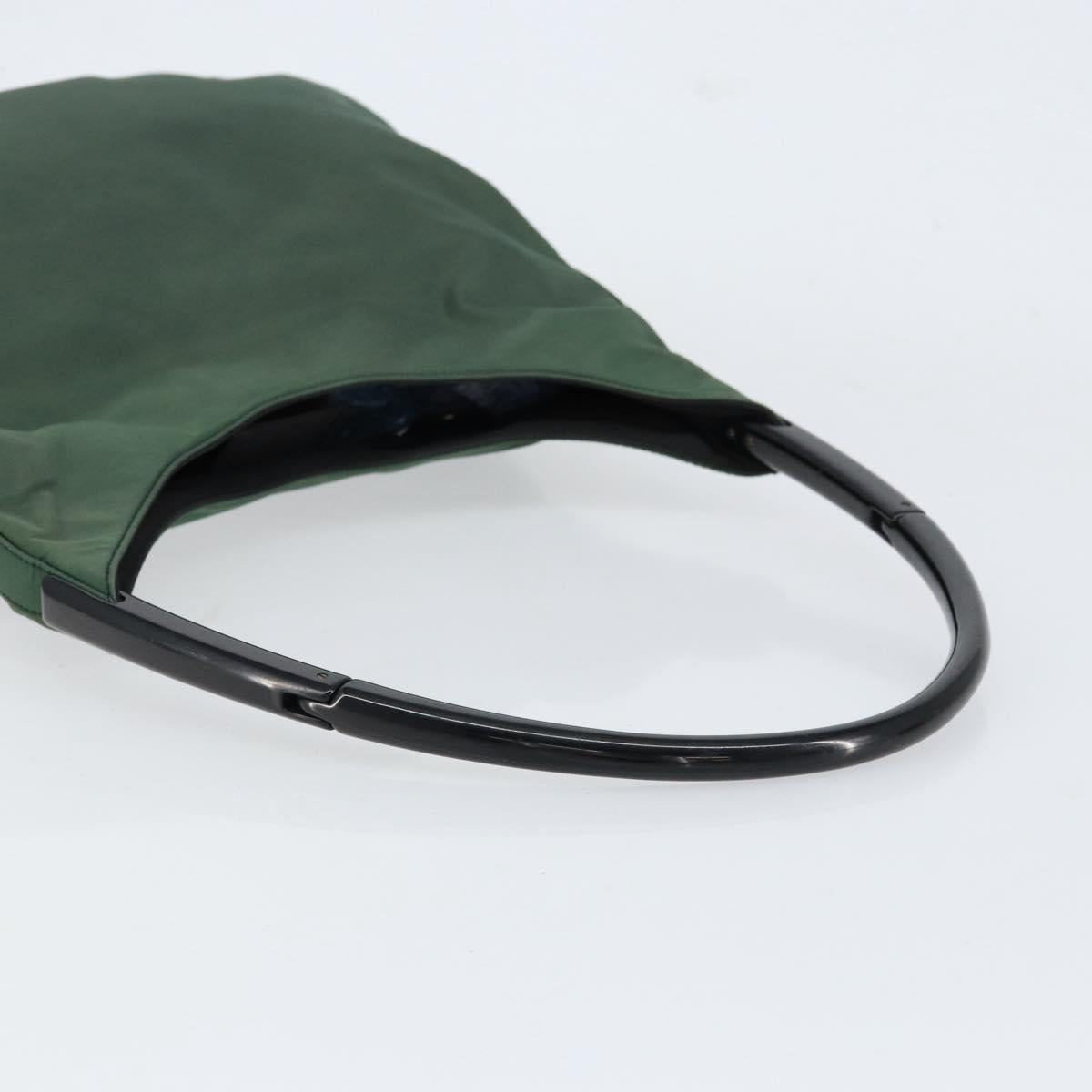 PRADA Shoulder Bag Nylon Green Auth 154515