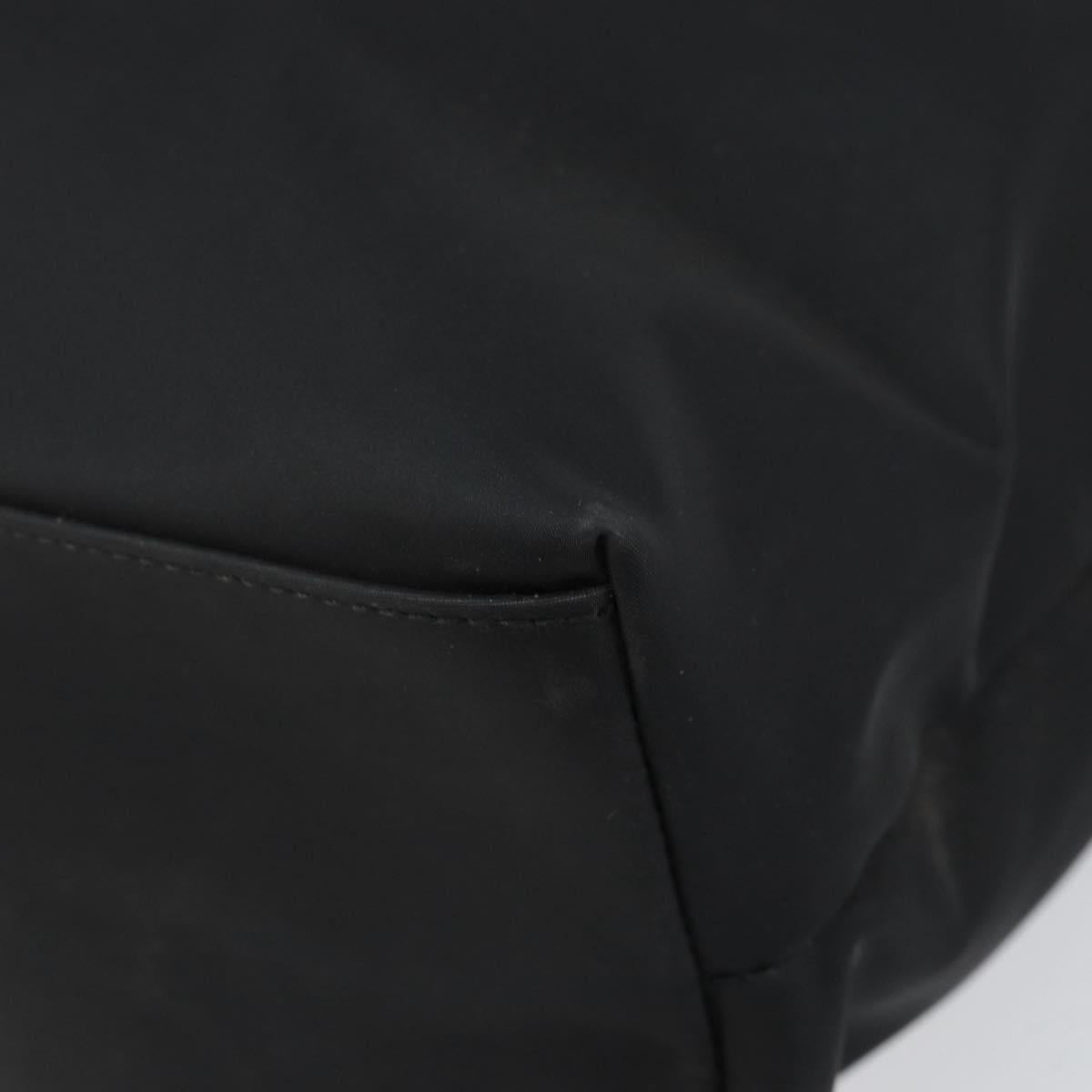 Salvatore Ferragamo Tote Bag Nylon Black Silver Auth 154520