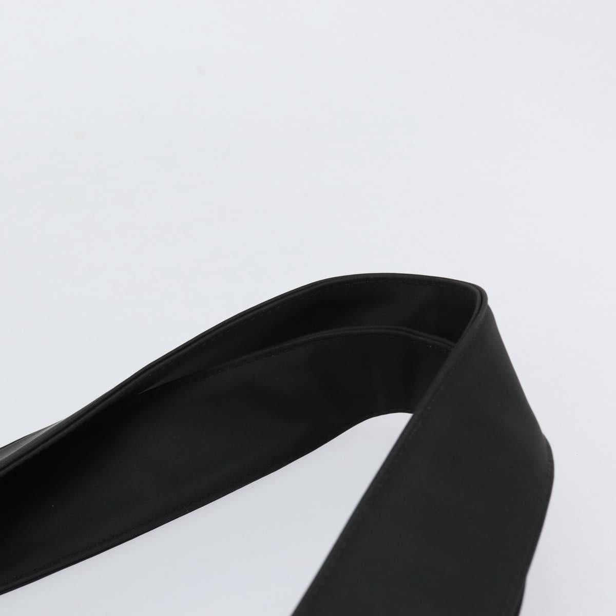 Salvatore Ferragamo Tote Bag Nylon Black Silver Auth 154520