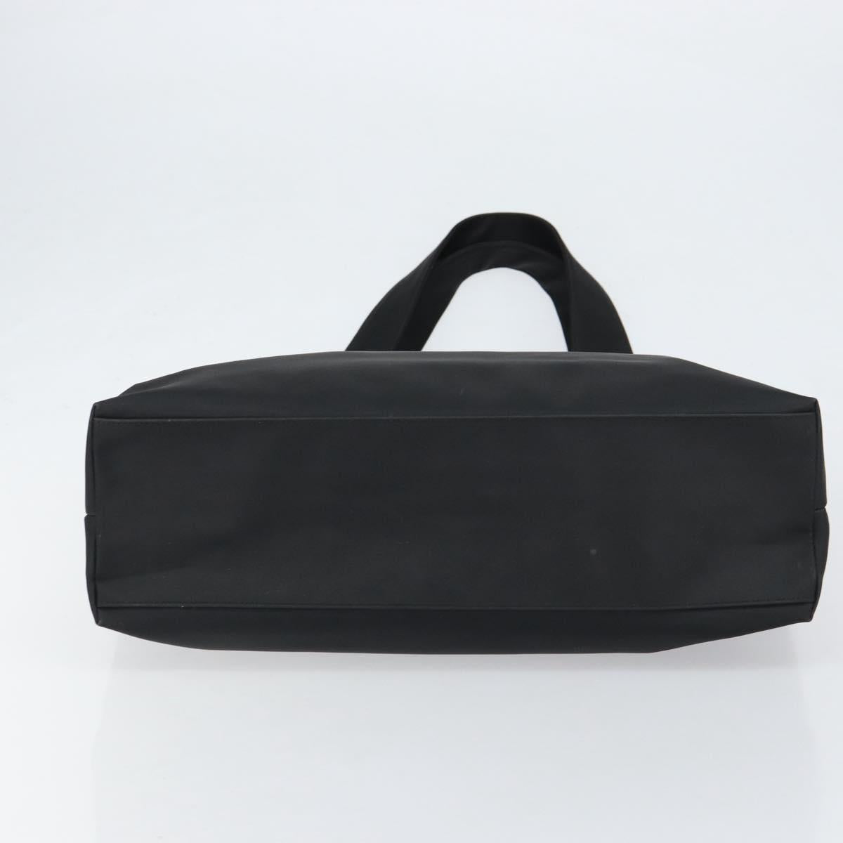 Salvatore Ferragamo Tote Bag Nylon Black Silver Auth 154520