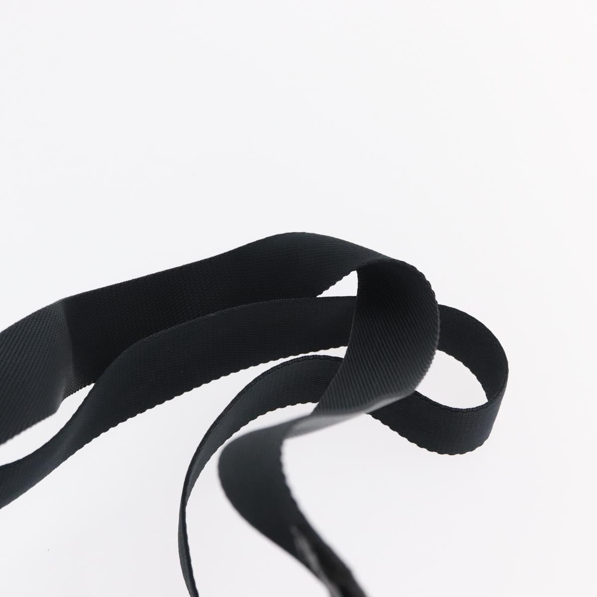 PRADA Backpack Nylon Black Silver Auth 154530