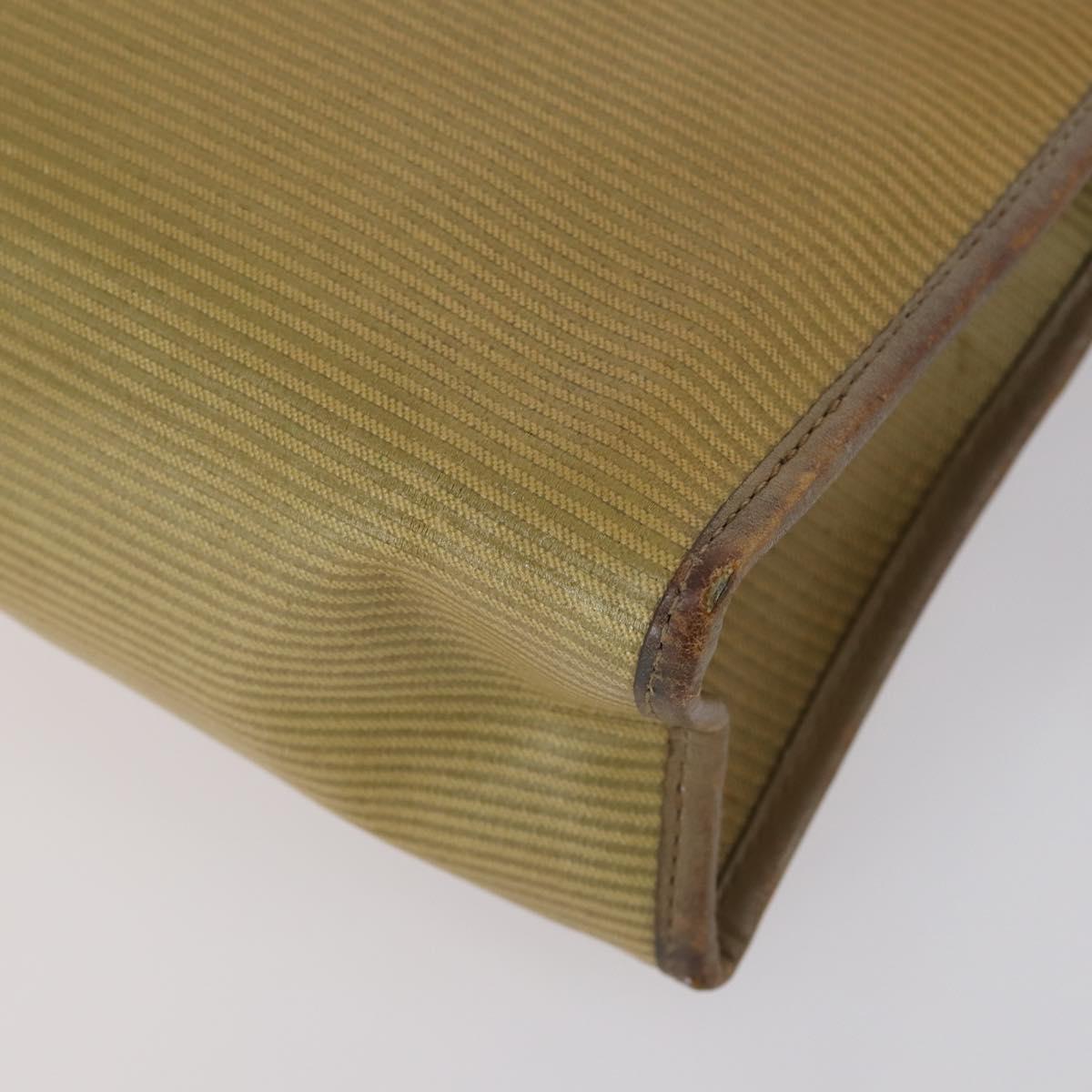 SAINT LAURENT Clutch Bag Leather 2 Set Beige Brown Auth 154537