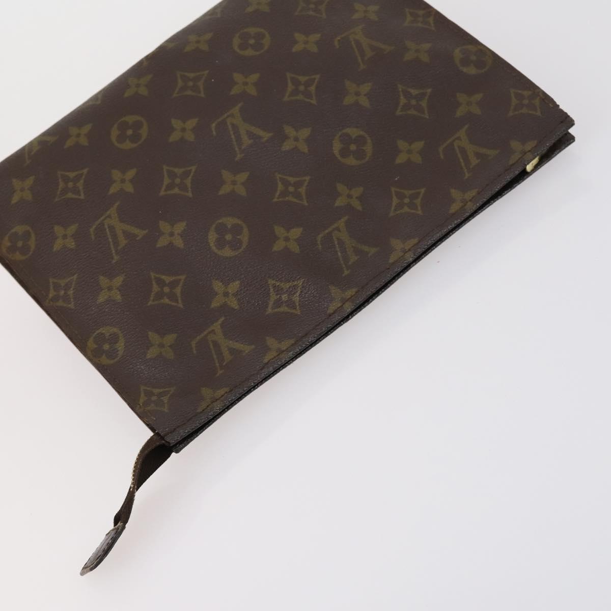 LOUIS VUITTON Monogram Clutch Bag 3 Set LV Auth 154543