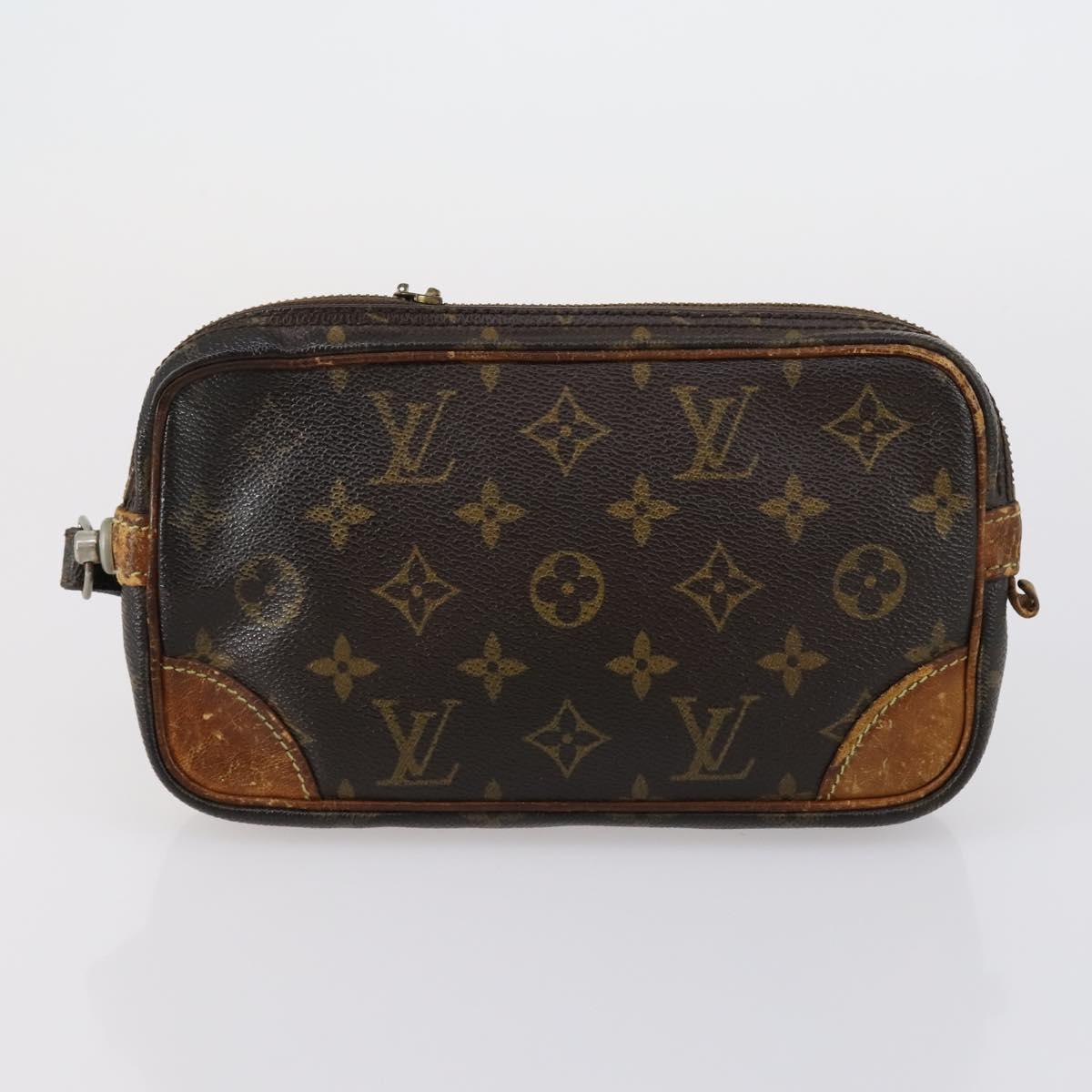 LOUIS VUITTON Monogram Clutch Bag 3 Set LV Auth 154543