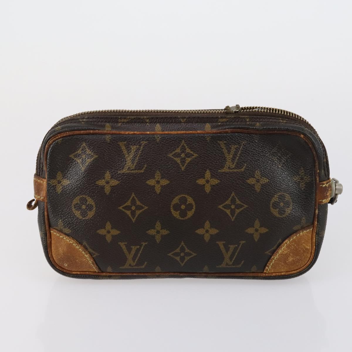 LOUIS VUITTON Monogram Clutch Bag 3 Set LV Auth 154543
