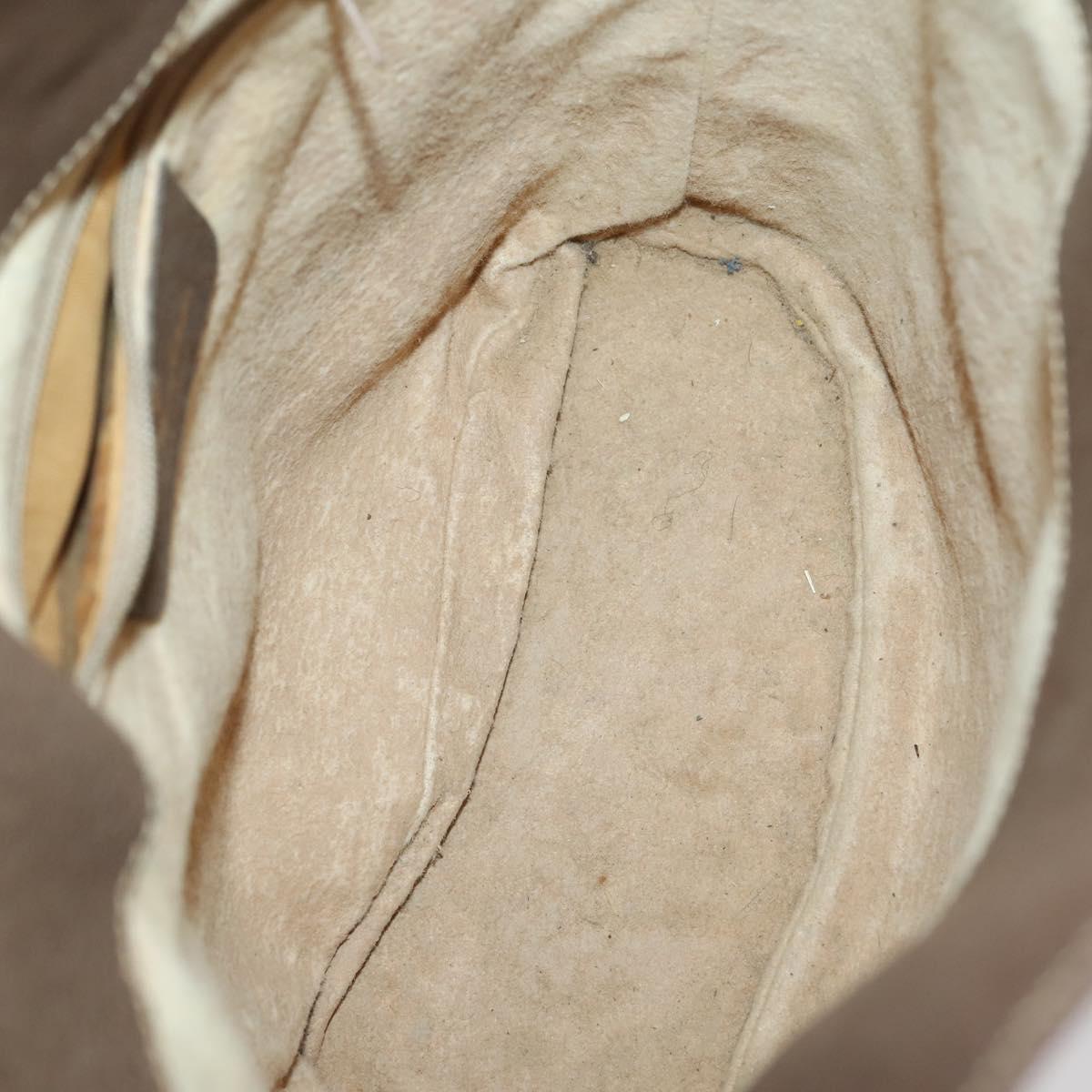 GUCCI GG Supreme Shoulder Bag patent 3 Set Beige Black Auth 154545