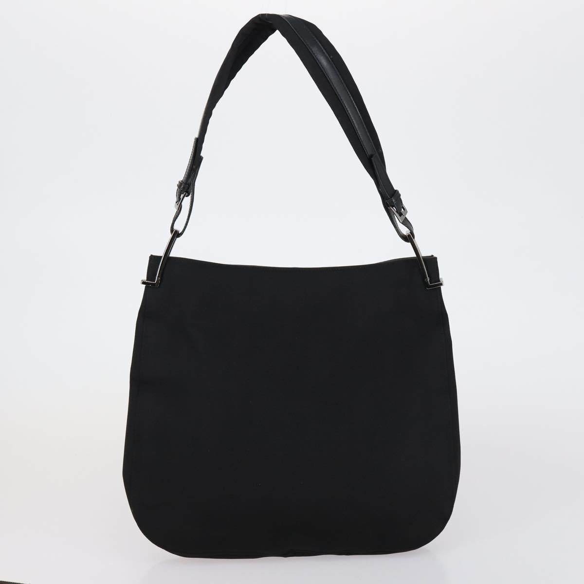 GUCCI Hand Bag Nylon Patent 4 Set Khaki Black Auth 154547