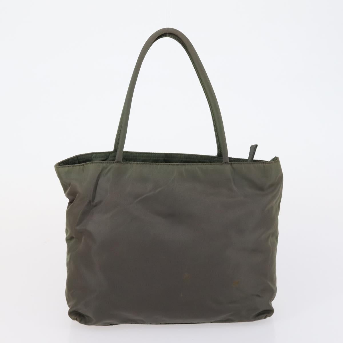 PRADA Sports Hand Bag Nylon Canvas 3 Set Green Black Auth 154548