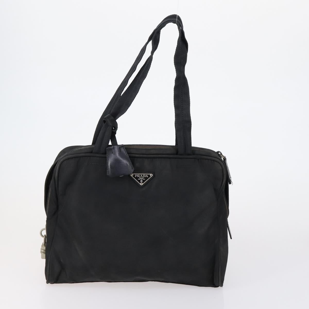 PRADA Sports Hand Bag Nylon Canvas 3 Set Green Black Auth 154548