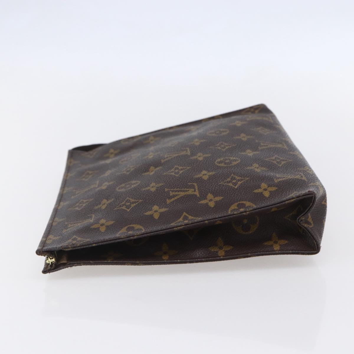 LOUIS VUITTON Monogram Poche Toilette 26 Pouch M47542 LV Auth 154572