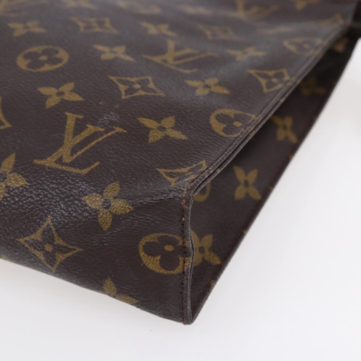 LOUIS VUITTON Monogram Poche Toilette 26 Pouch M47542 LV Auth 154572