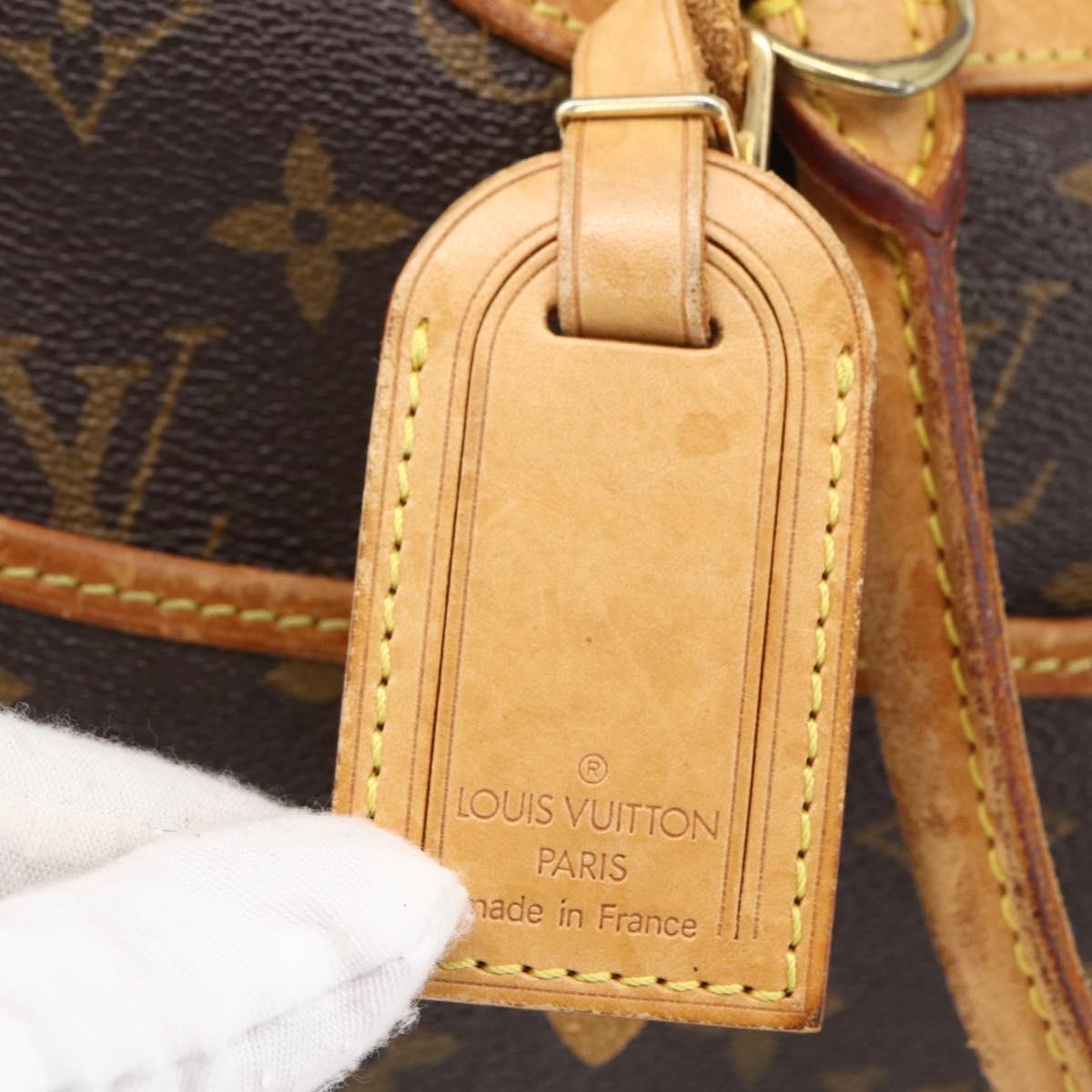 LOUIS VUITTON Monogram Deauville Hand Bag M47270 LV Auth 154574