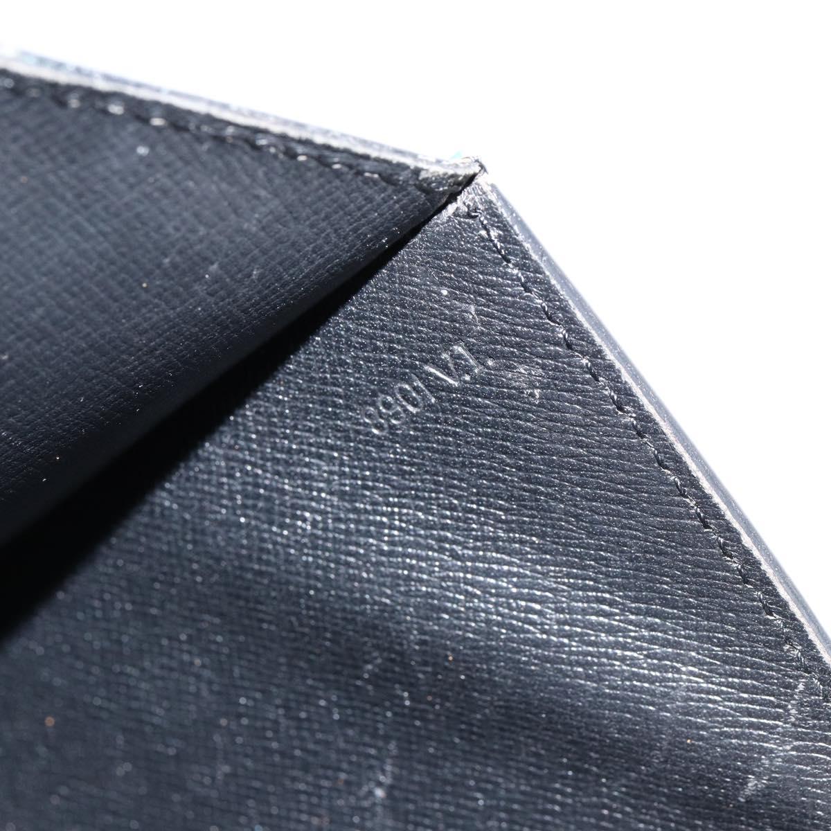 LOUIS VUITTON Epi Montaigne 27 Clutch Bag Blue M52655 LV Auth 154577