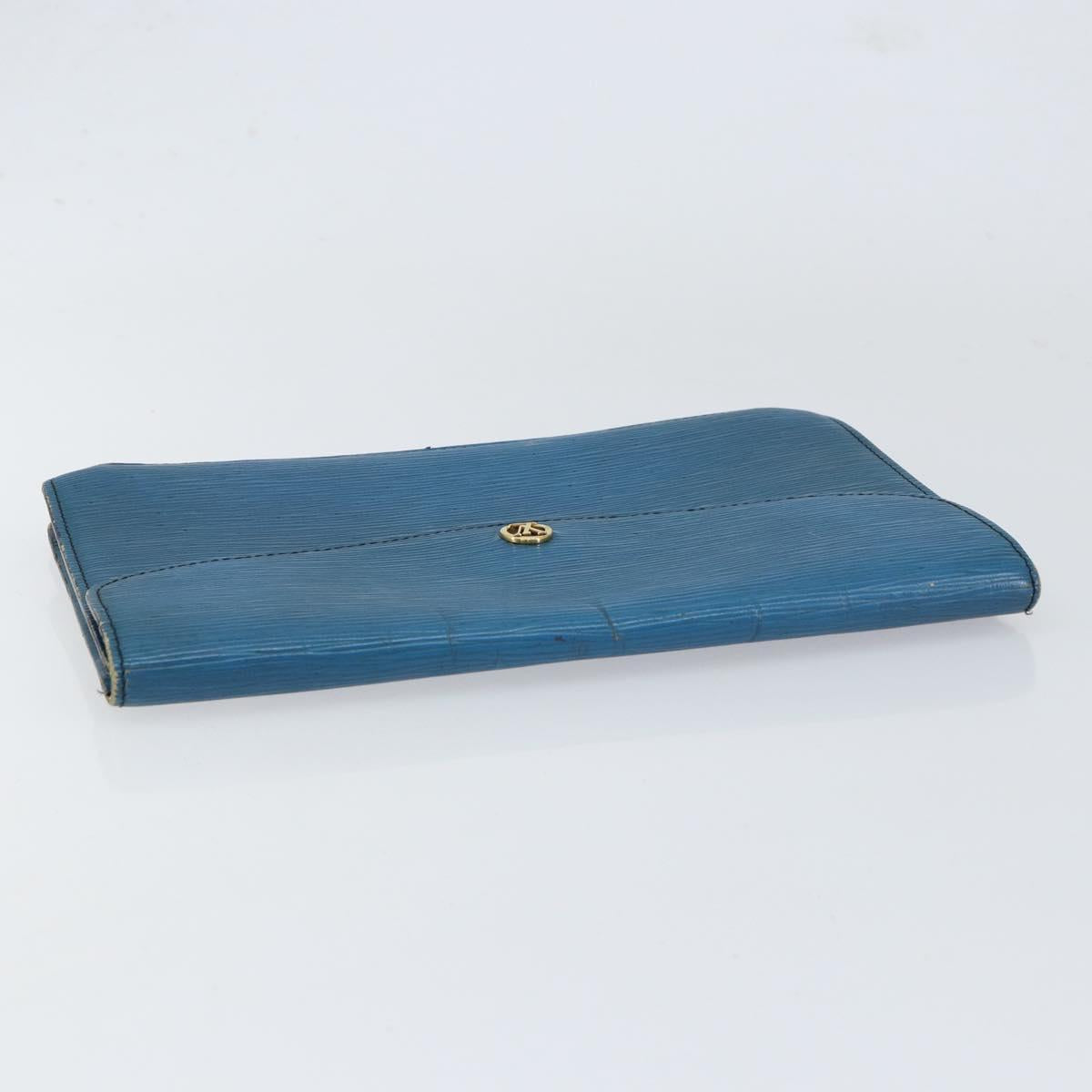 LOUIS VUITTON Epi Montaigne 27 Clutch Bag Blue M52655 LV Auth 154577