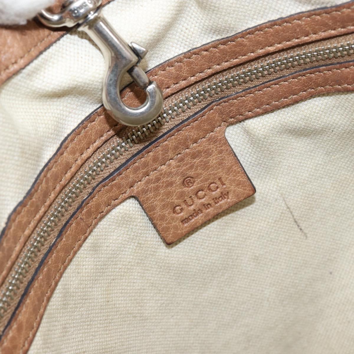 GUCCI GG Canvas Miss GG Tote Bag Beige Silver 342591 Auth 154584