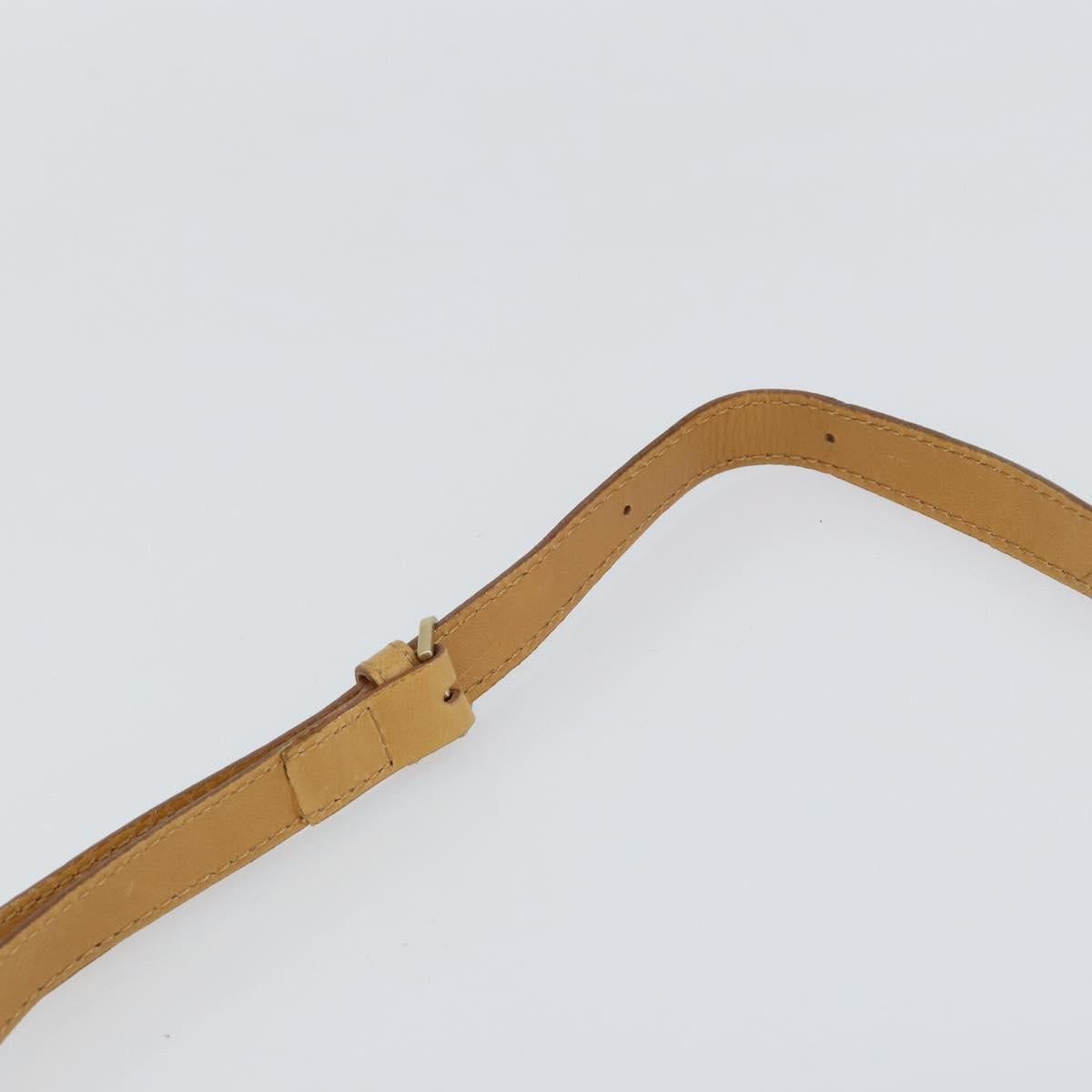 BOTTEGA VENETA INTRECCIATO Hand Bag Leather 2way Beige Gold Auth 154588