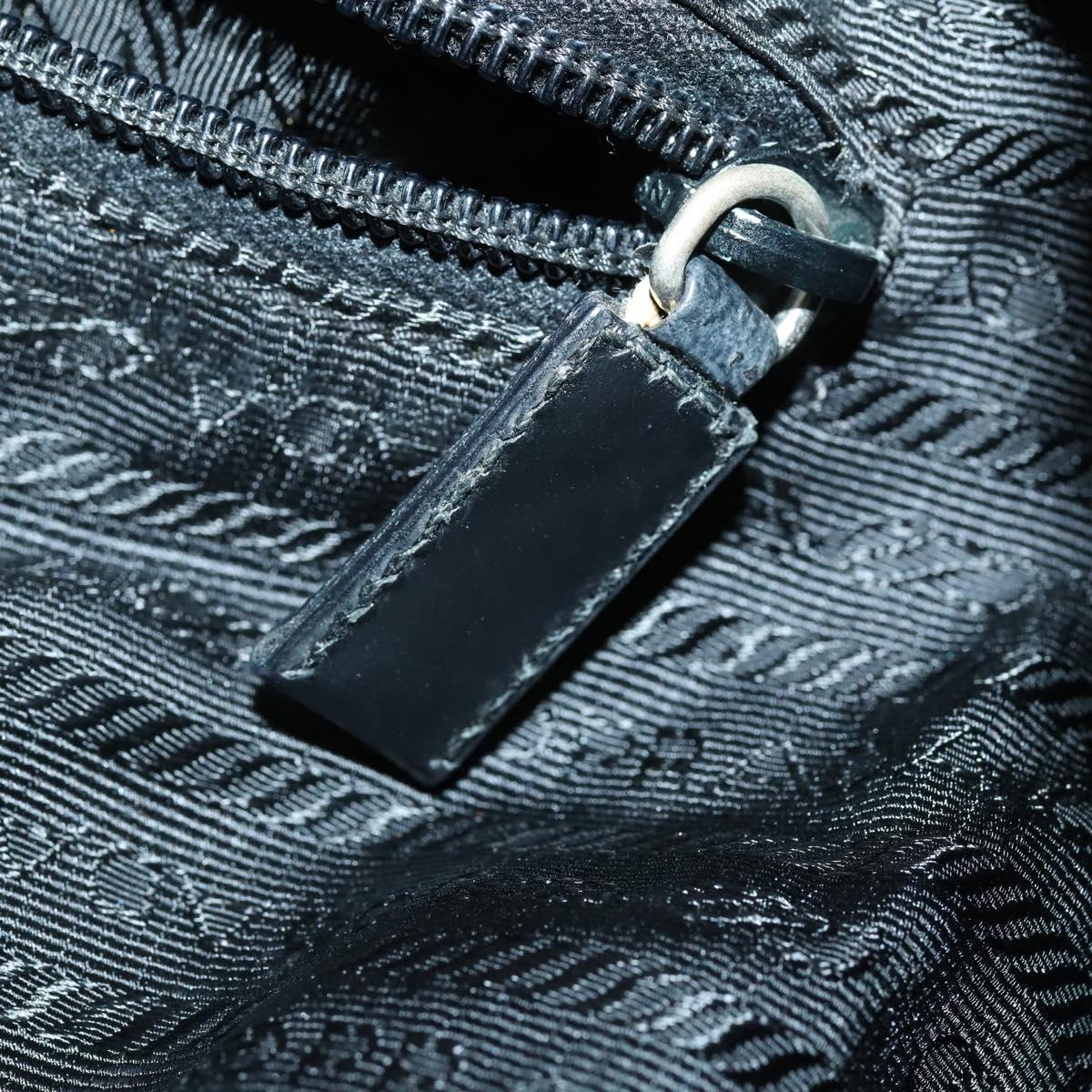 PRADA Backpack Nylon Green Silver Auth 154589