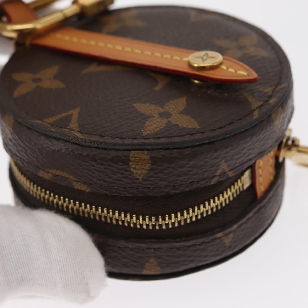 LOUIS VUITTON Monogram Round Case Coin Purse M68524 LV Auth 154593