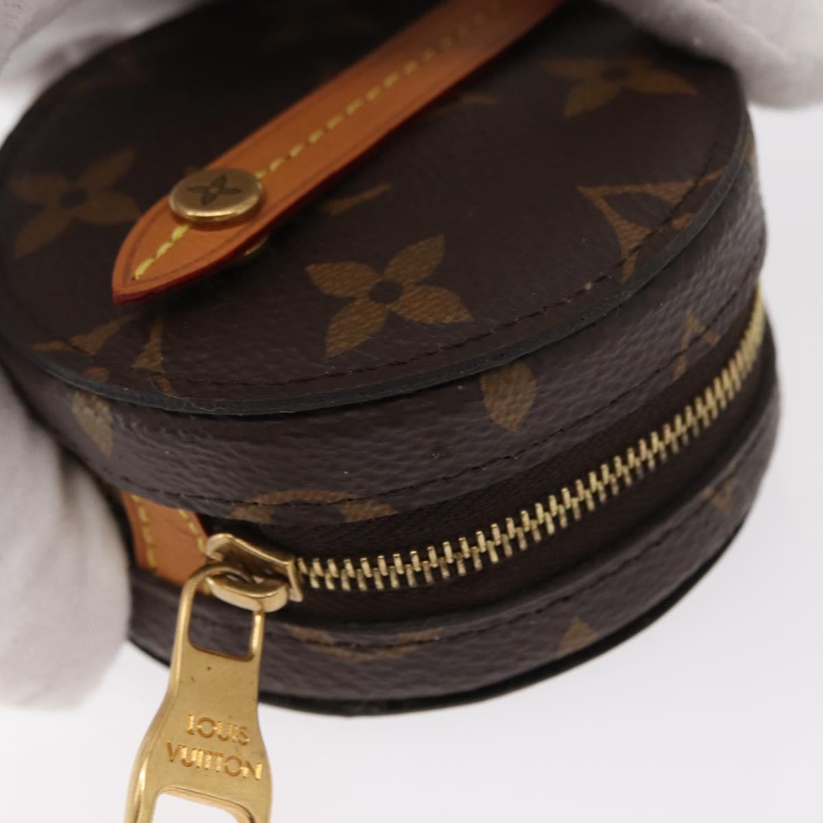 LOUIS VUITTON Monogram Round Case Coin Purse M68524 LV Auth 154593