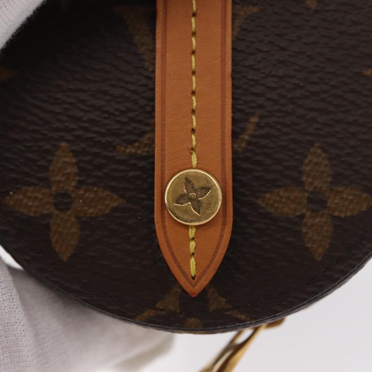 LOUIS VUITTON Monogram Round Case Coin Purse M68524 LV Auth 154593