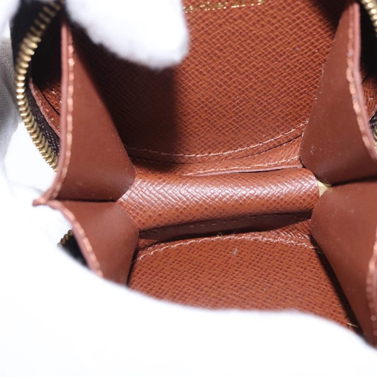 LOUIS VUITTON Monogram Round Case Coin Purse M68524 LV Auth 154593