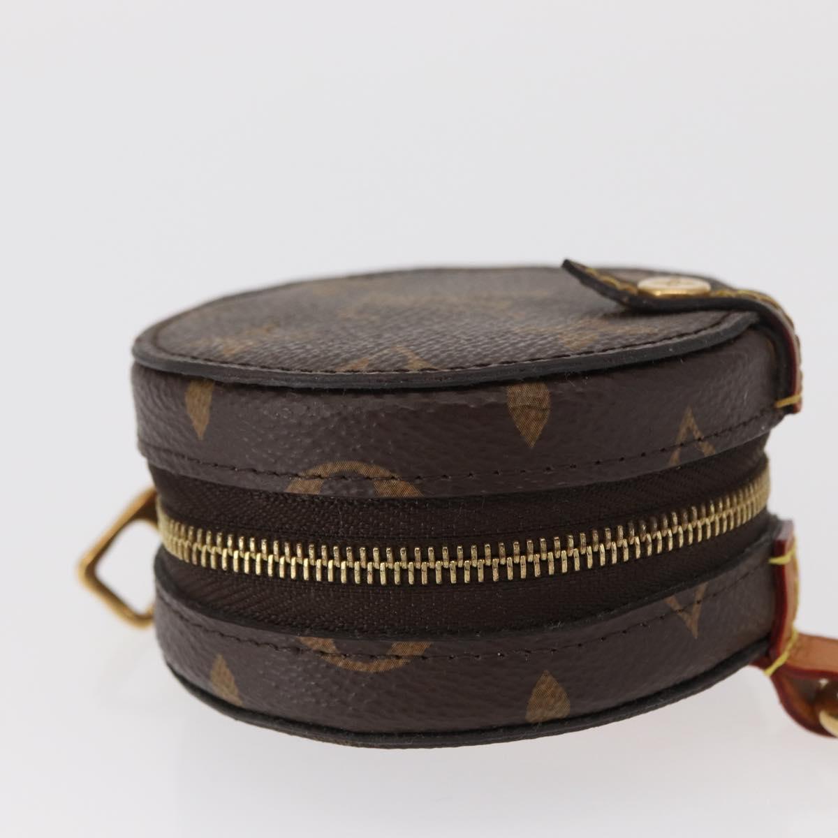 LOUIS VUITTON Monogram Round Case Coin Purse M68524 LV Auth 154593