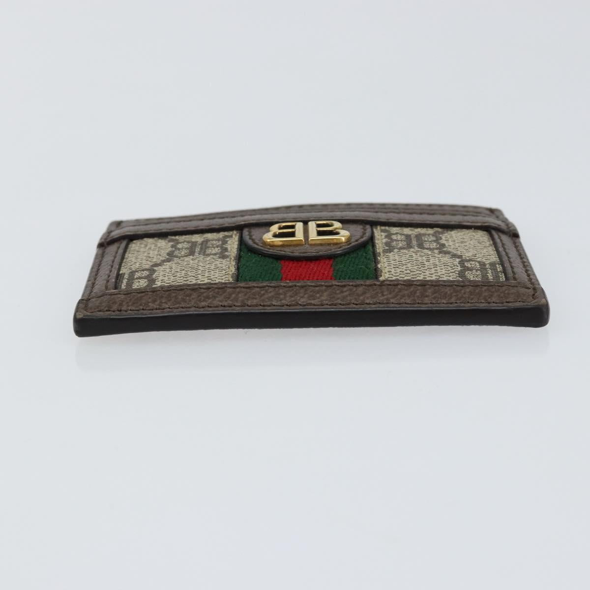 BALENCIAGA Hacker Project GUCCI Collaboration Card Case Leather Auth 154594