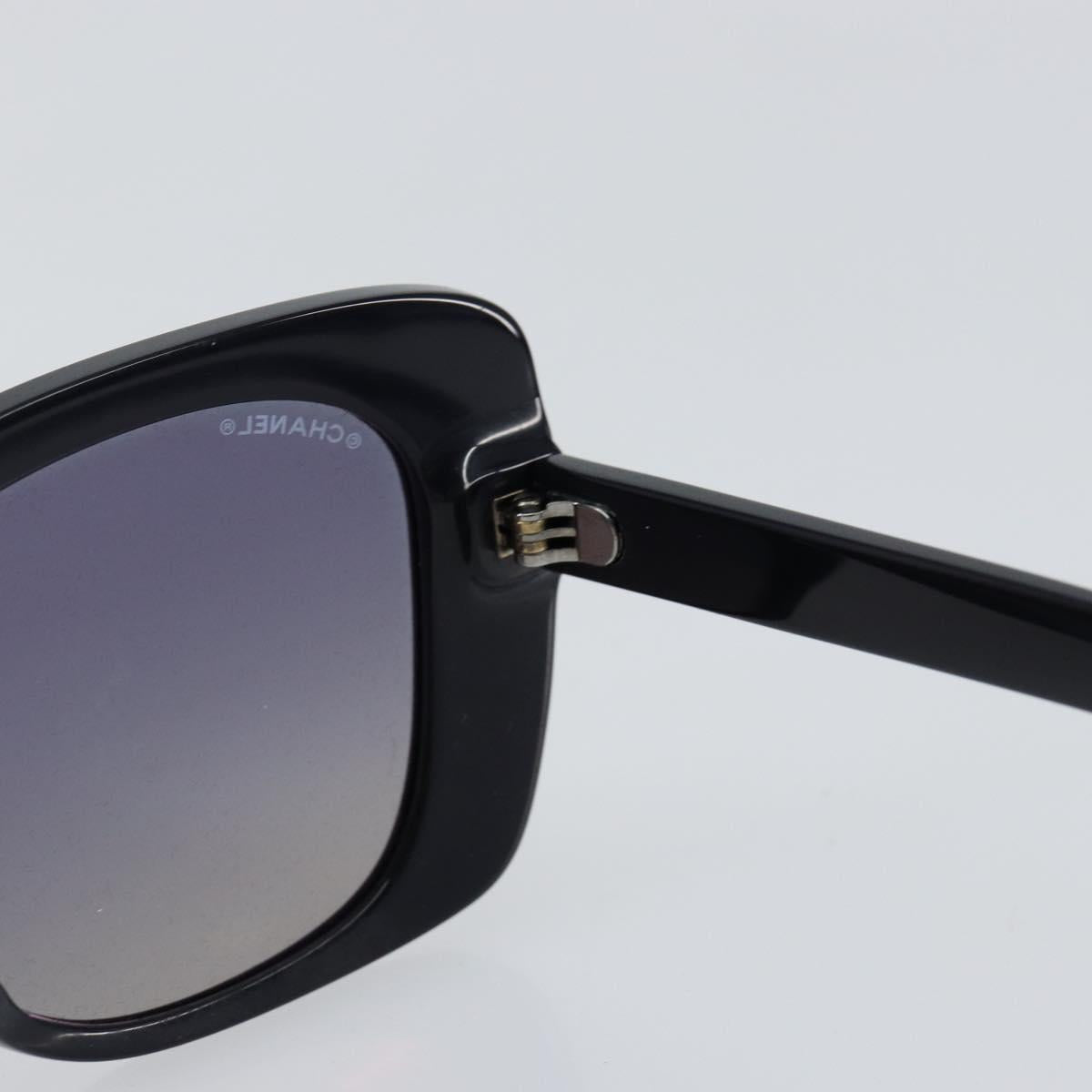 CHANEL Square Shape Eyewear Sunglasses plastic Navy 5422-B-A CC Auth 154595V