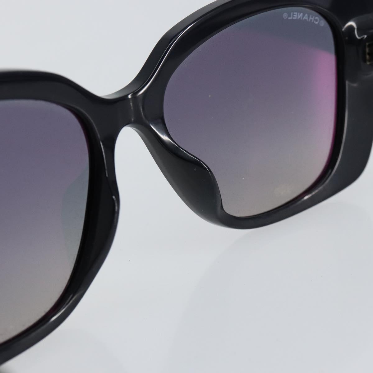 CHANEL Square Shape Eyewear Sunglasses plastic Navy 5422-B-A CC Auth 154595V