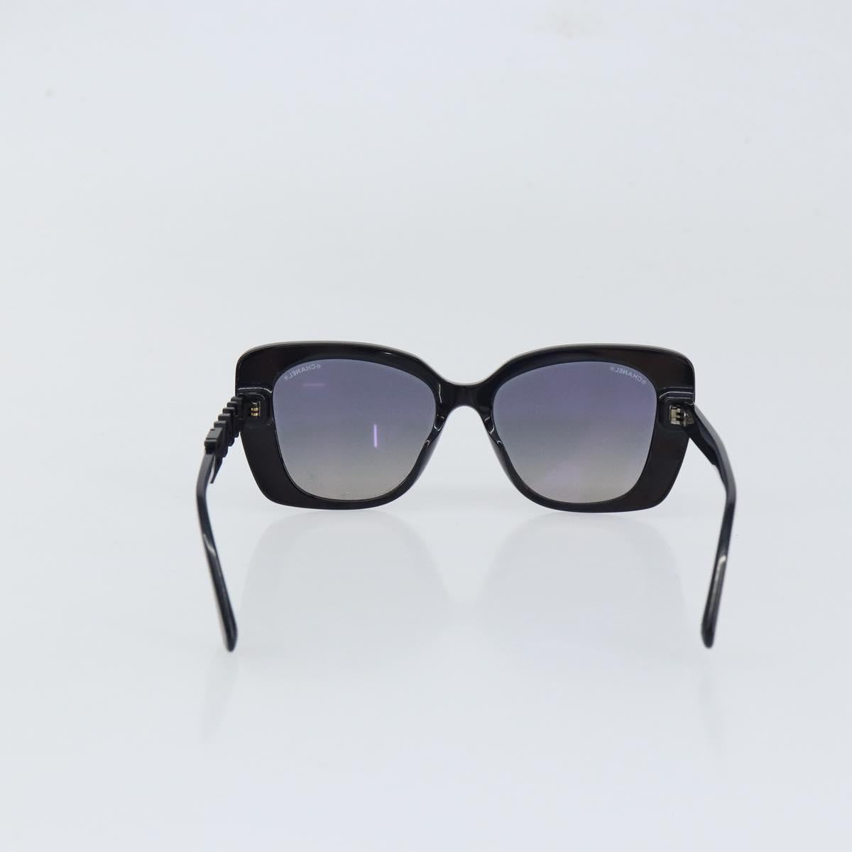 CHANEL Square Shape Eyewear Sunglasses plastic Navy 5422-B-A CC Auth 154595V