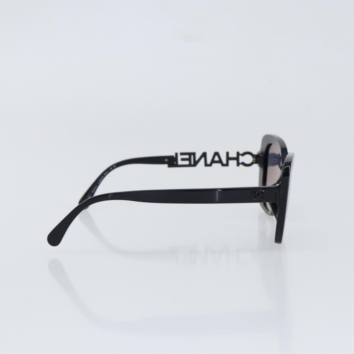 CHANEL Square Shape Eyewear Sunglasses plastic Navy 5422-B-A CC Auth 154595V