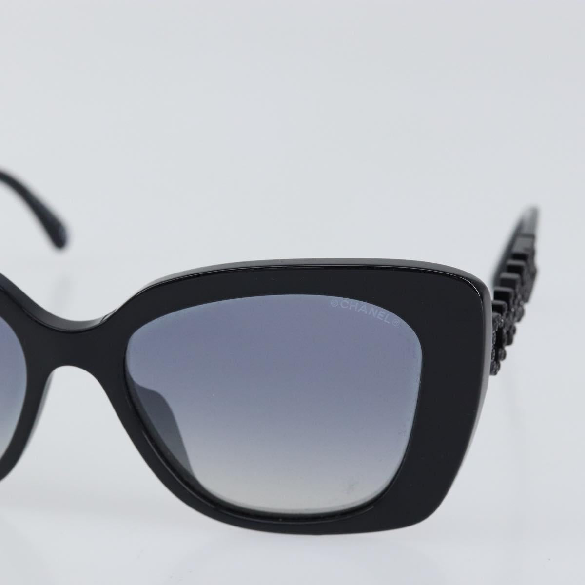 CHANEL Square Shape Eyewear Sunglasses plastic Navy 5422-B-A CC Auth 154595V