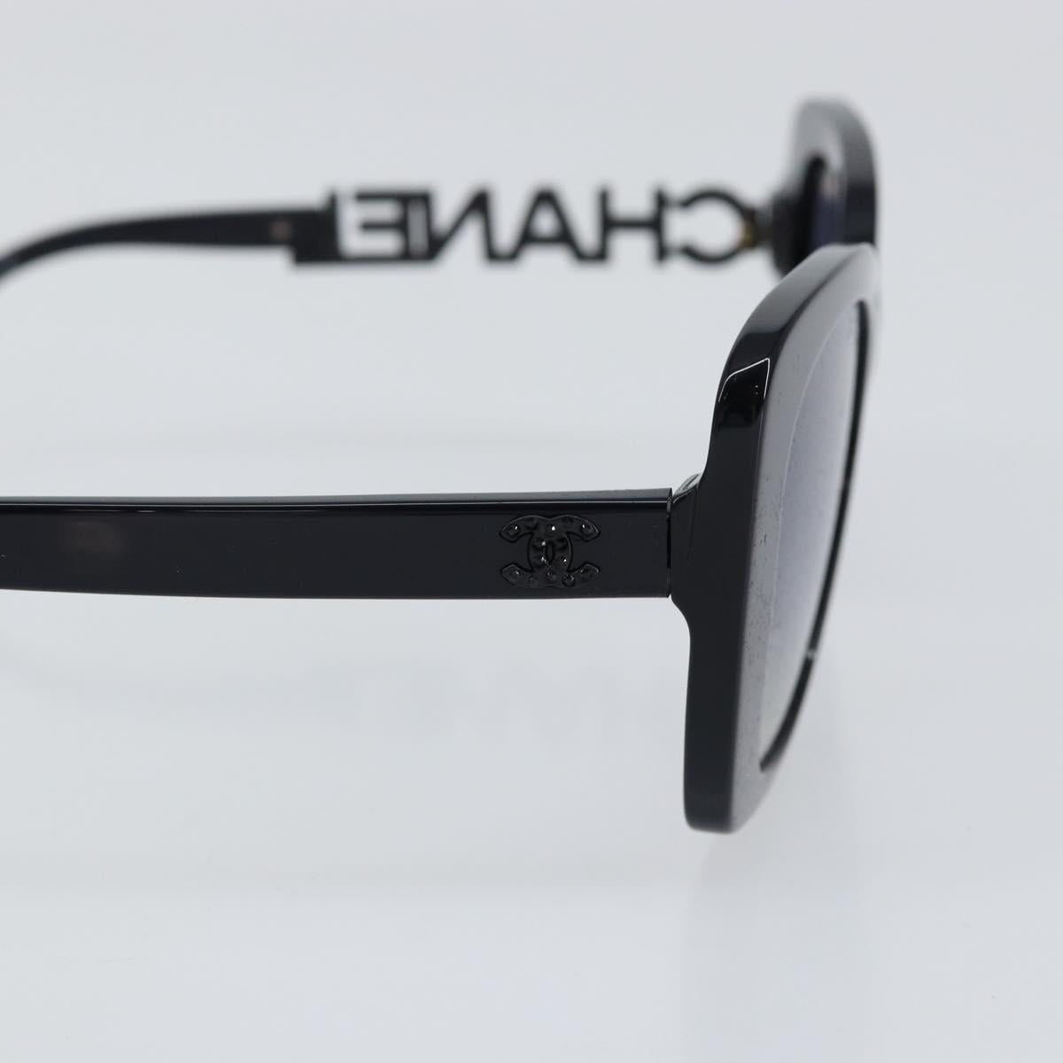 CHANEL Square Shape Eyewear Sunglasses plastic Navy 5422-B-A CC Auth 154595V