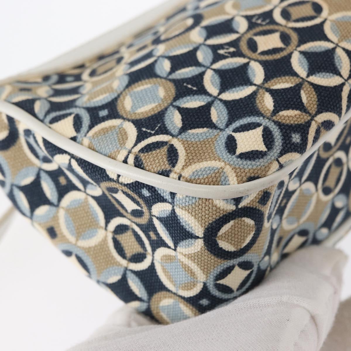 CELINE Accessory Pouch Canvas Navy Auth 154611