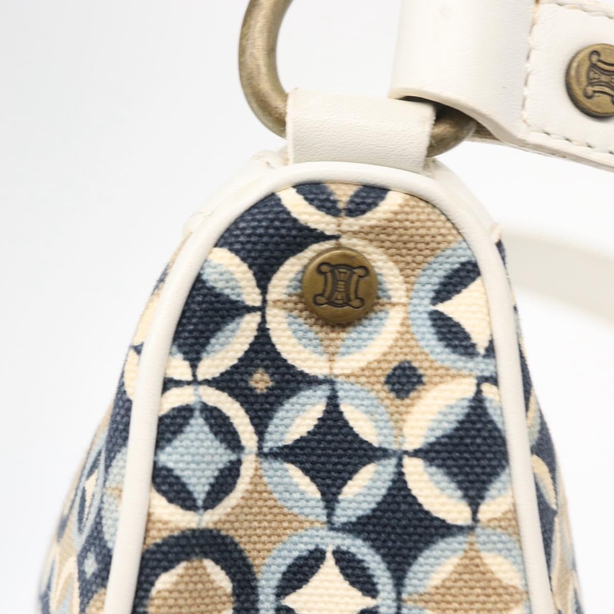 CELINE Accessory Pouch Canvas Navy Auth 154611