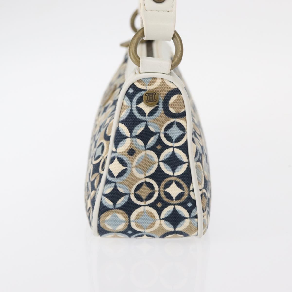 CELINE Accessory Pouch Canvas Navy Auth 154611