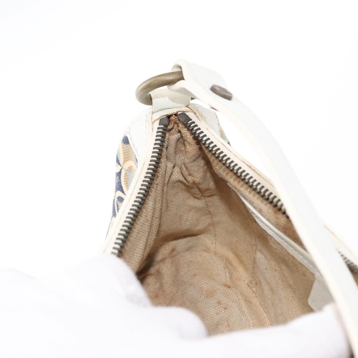 CELINE Accessory Pouch Canvas Navy Auth 154613