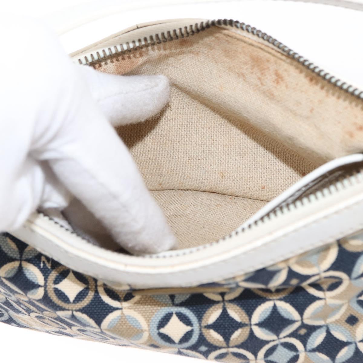 CELINE Accessory Pouch Canvas Navy Auth 154613