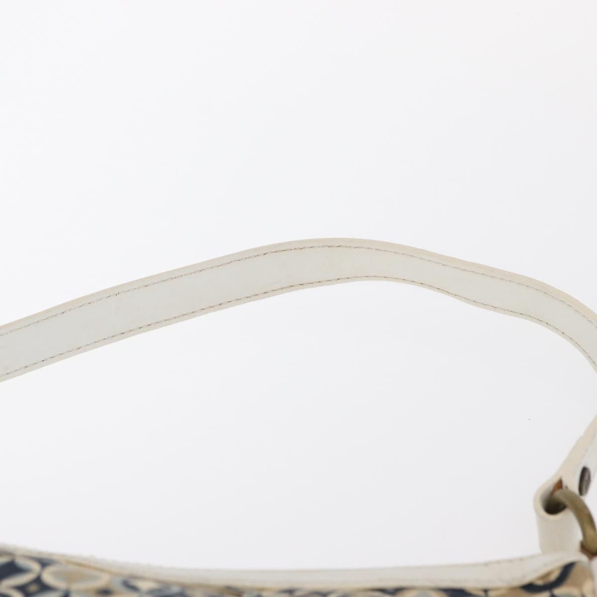 CELINE Accessory Pouch Canvas Navy Auth 154613