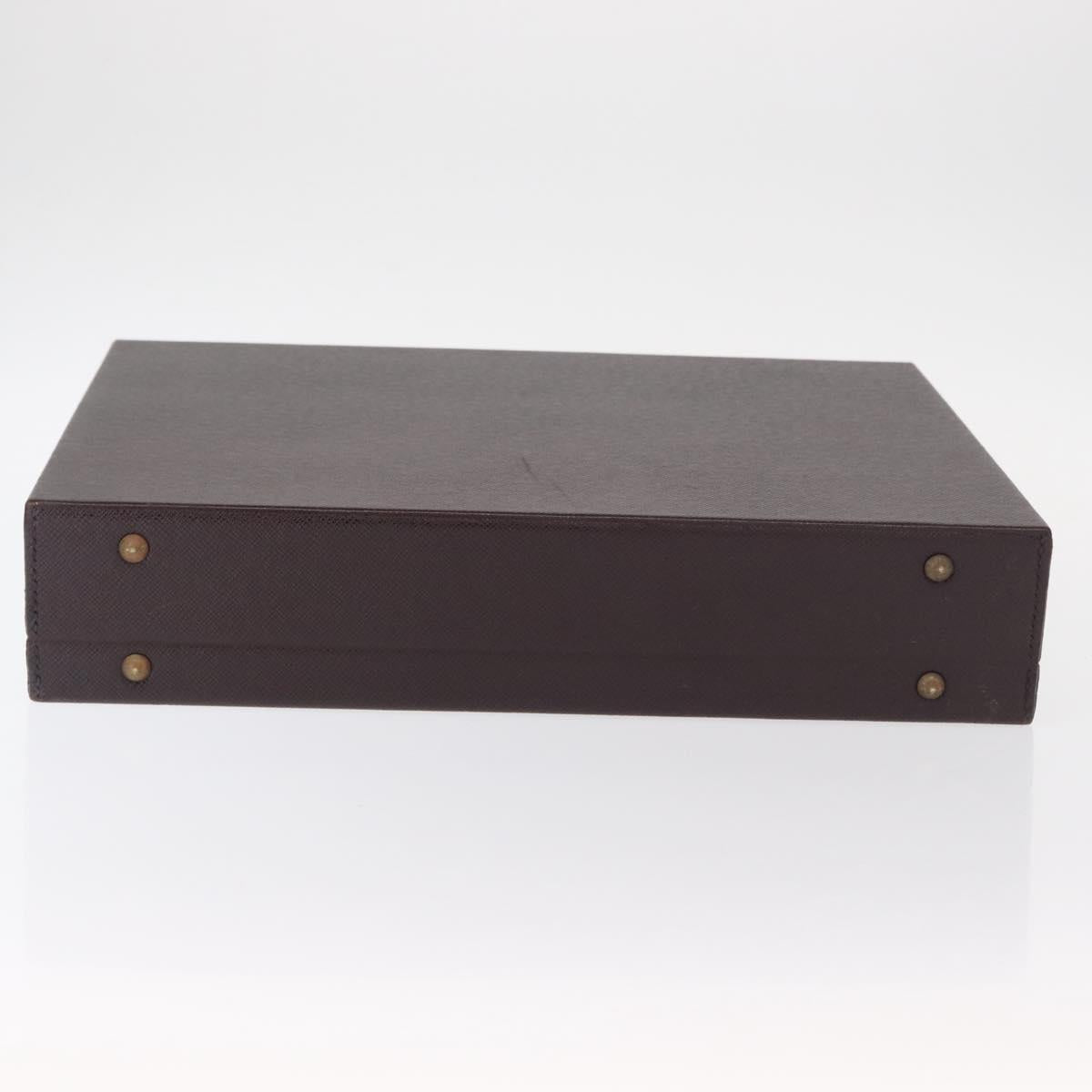 LOUIS VUITTON Taiga Briefcase Acajou LV Auth 154617