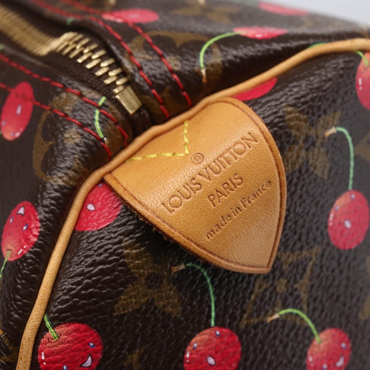 LOUIS VUITTON Monogram Cherry Speedy 25 Hand Bag M41528 LV Auth 154626SAV