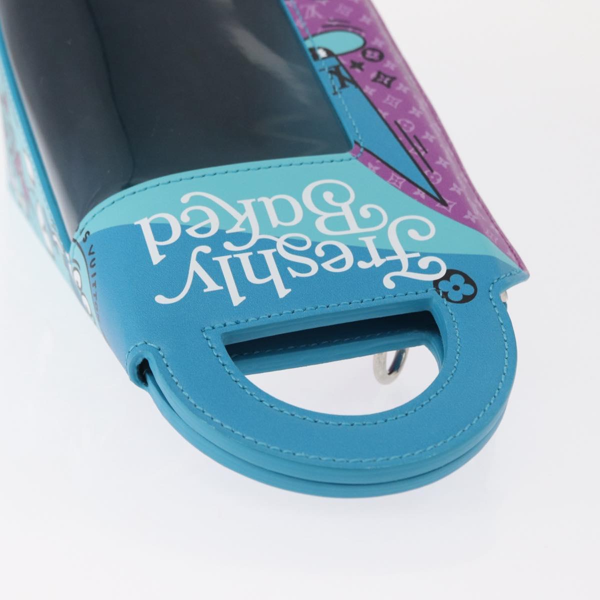 LOUIS VUITTON Monogram Sandwich Box Hand Bag Blue M82029 LV Auth 154627SM