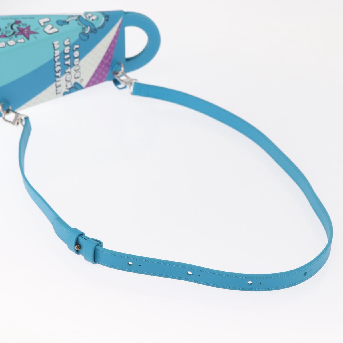 LOUIS VUITTON Monogram Sandwich Box Hand Bag Blue M82029 LV Auth 154627SM