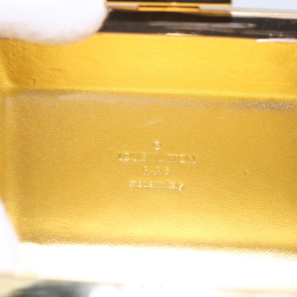 LOUIS VUITTON Beads Minodiere Shoulder Bag metal Gold LV Auth 154628SM