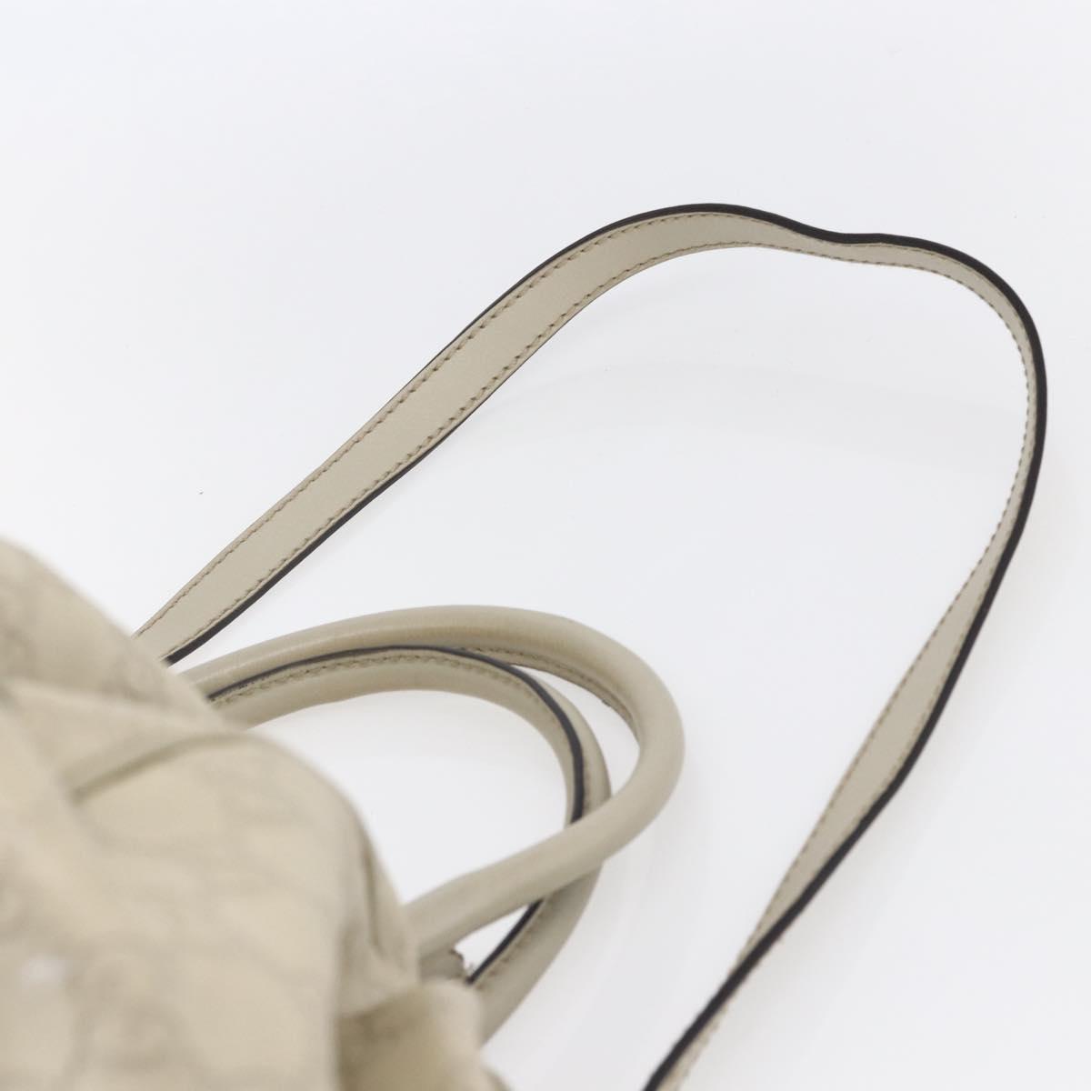 GUCCI GG Canvas Guccissima Sukey Hand Bag 2way Ivory Gold 223974 Auth 154642