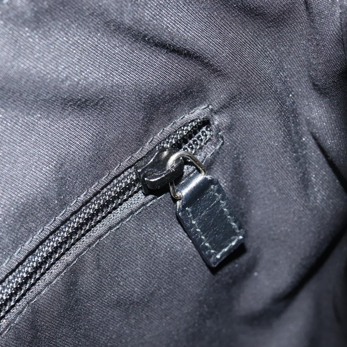 GUCCI GG Crystal Shoulder Bag Coated Canvas Navy Gold 145857 Auth 154643