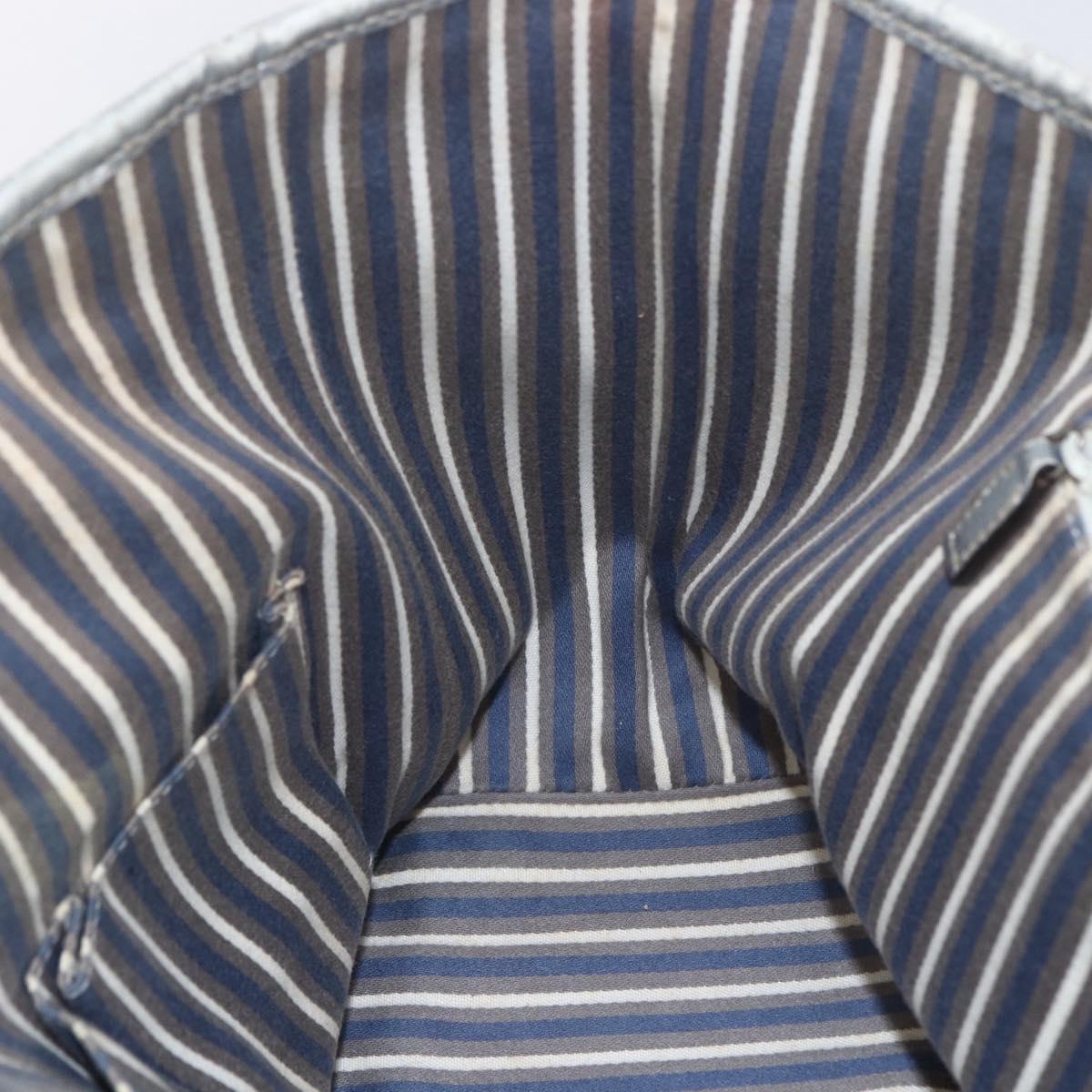 GUCCI GG Canvas Newbrit Tote Bag Silver Gold 169946 Auth 154645