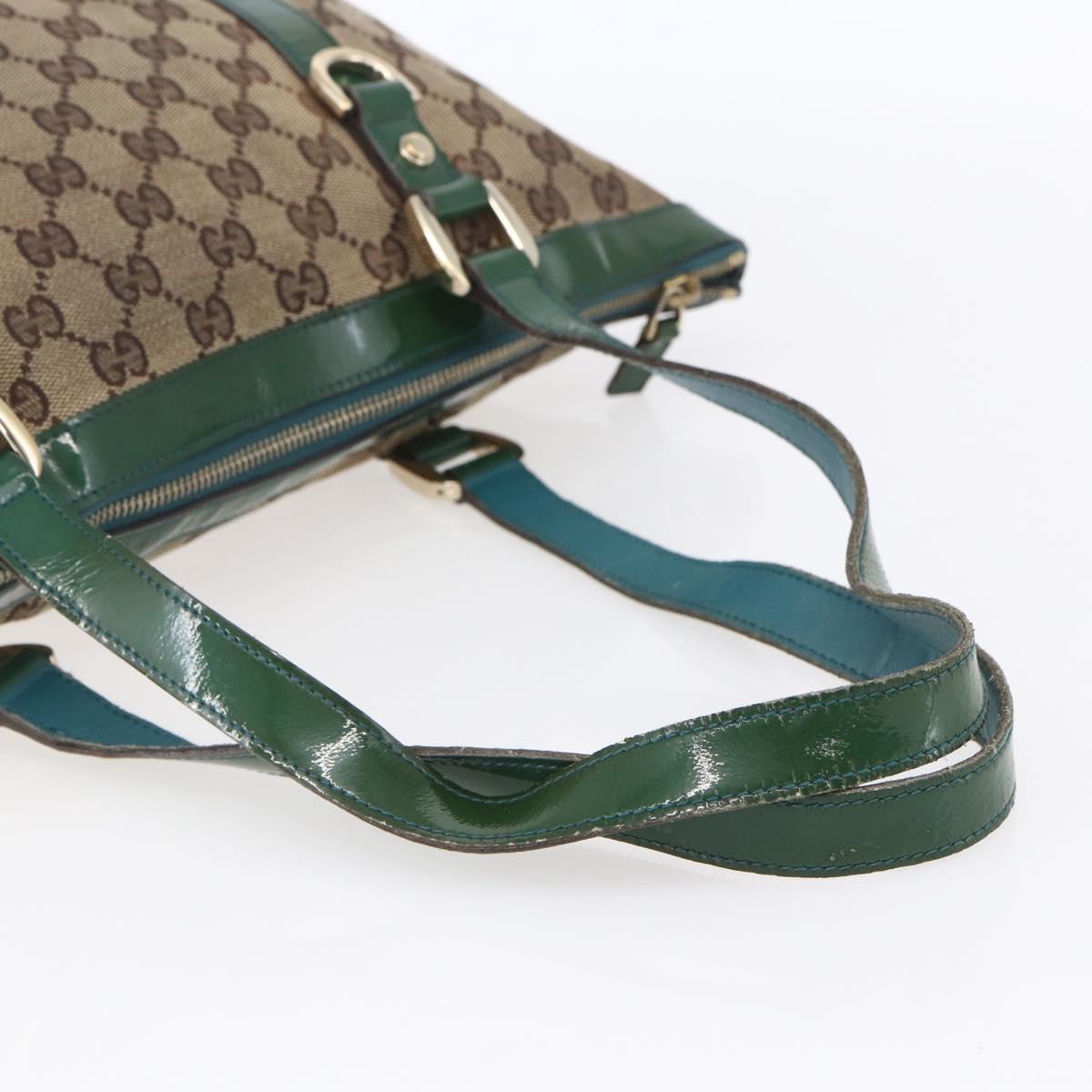 GUCCI GG Canvas Abbey Tote Bag Beige Gold 141470 Auth 154647