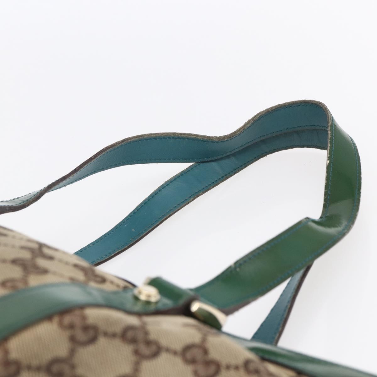 GUCCI GG Canvas Abbey Tote Bag Beige Gold 141470 Auth 154647