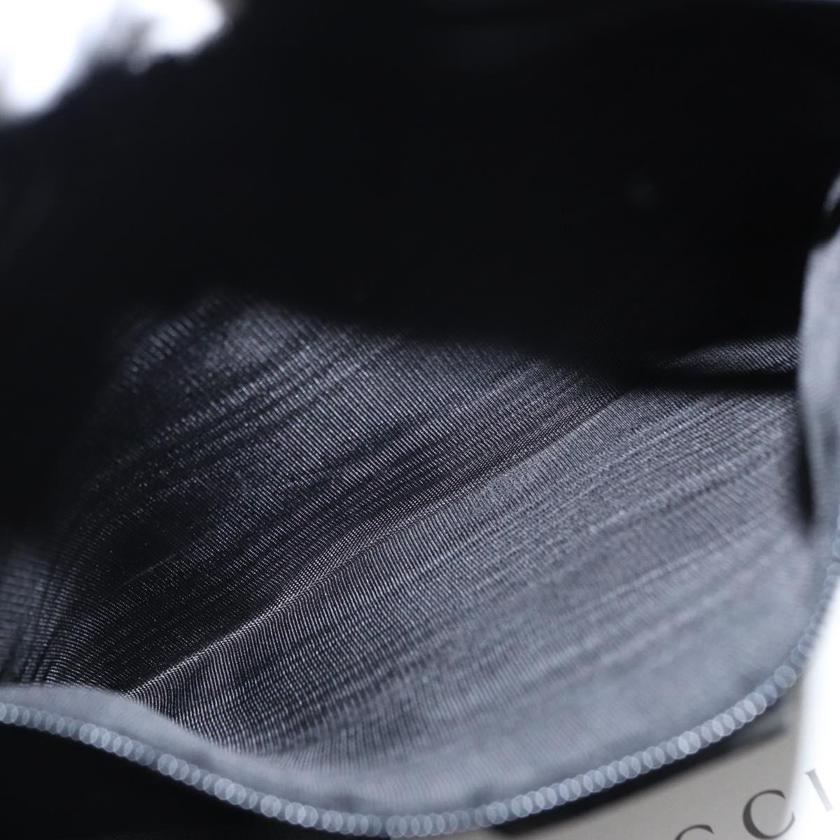 GUCCI GG Canvas Shoulder Bag Silver Red 001 3748 Auth 154662